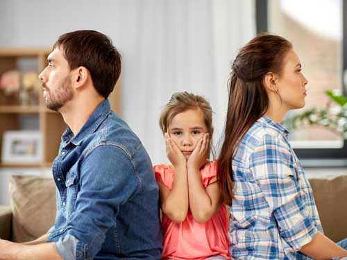 Child caught between separated parents – family law court representation for child-focused outcomes.
